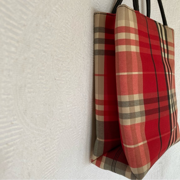 Burberry Nova check . Mini shopper with leather handles. EUC - Picture 8 of 8